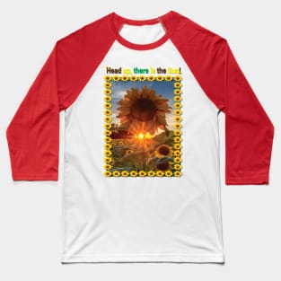 Sunflower - head up Baseball T-Shirt